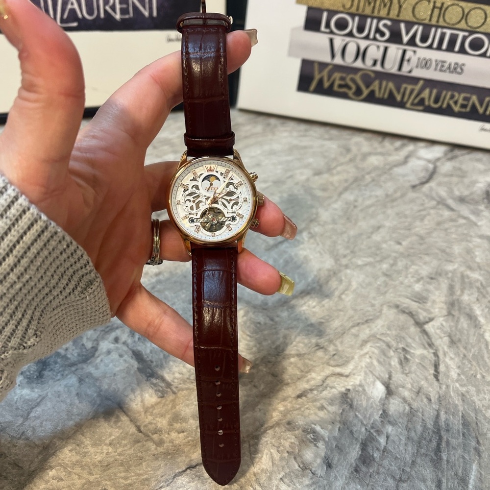 Olevs Automatic Skeleton Moonphase Watch - image 6